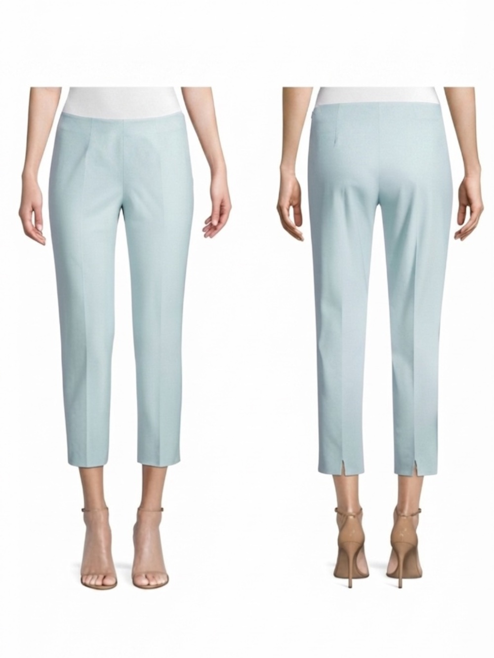 Piazza Sempione Audrey Crop Pant Light Blue Elevated Basics Luxury
